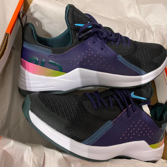 Nike Air Max Black Rainbow Sunset Running Workout Active Women Sneakers NEW! - Picture 4 of 7